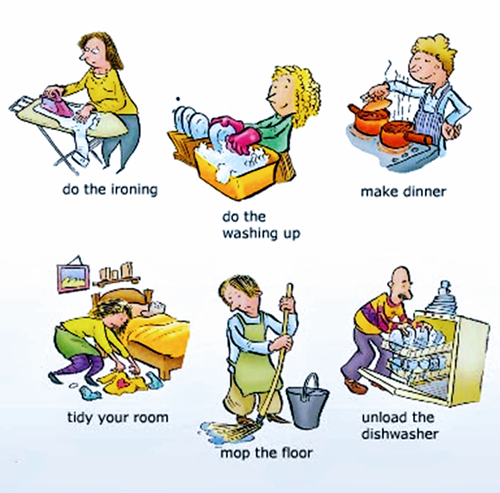 VOCABULARY - Household Chores (2) - ENGLISH - Your Way!