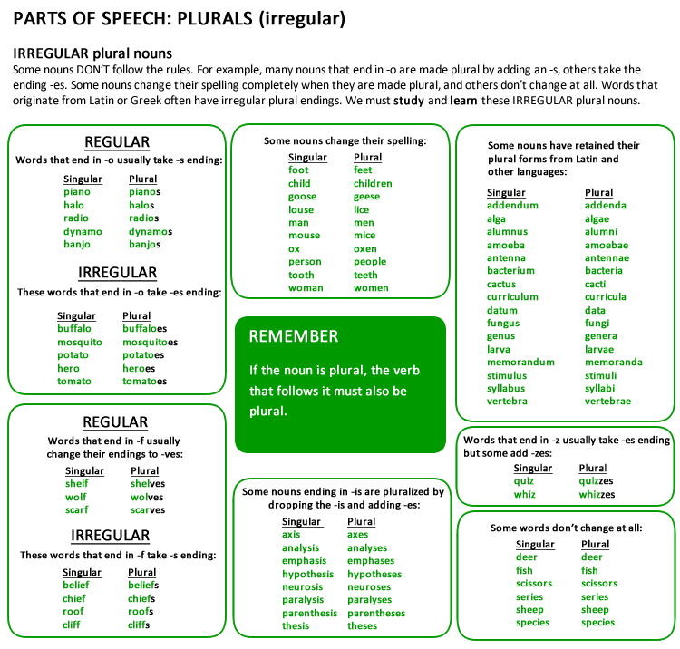 irregular-plurals-noun-in-english-in-2020-lernen-englisch-lernen
