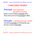 CONFUSING WORDS Principal Vs. Principle - Welcome To Learn English With ...