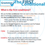 Conditionals – The FIRST Conditional - Learn English with Carlo