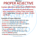 Understanding Proper Adjectives in English - Welcome to Learn English ...